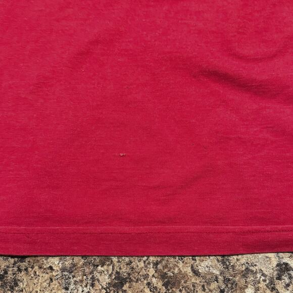 Vintage Tank Top Y2K Cottage Coquette Built In Bra Lace Up Stretch Red 46/48 - Picture 4 of 5